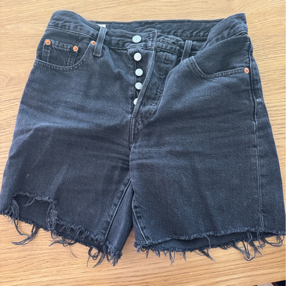 Levi's 501 Black Jean Shorts